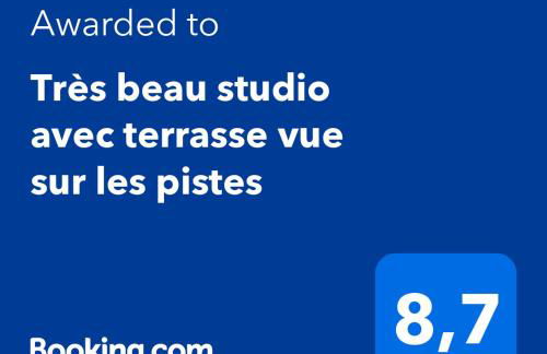 Très beau studio avec terrasse vue sur les pistes - Foto 3