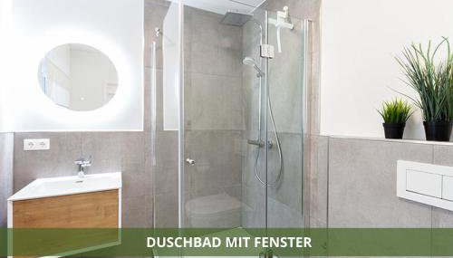 Die Fichtelsuite 1-6 Pers Ferienwohnung nahe Ochsenkopf Süd 800m in Fleckl - Foto 3, Shower, heating