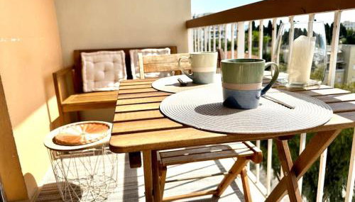 Joli 2 pièces - Proche aéroport - Terrasse vue mer - Foto 2