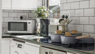 Private Studio Apartment In Dartford DA1 Free Parking TFL Zone 6 - Foto 4, stove