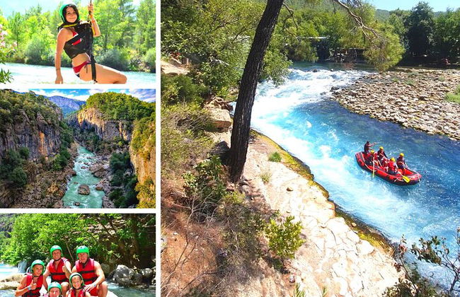 Tour misto: canyoning, rafting, zipline, da Alanya-Side-Antalya - Foto 1