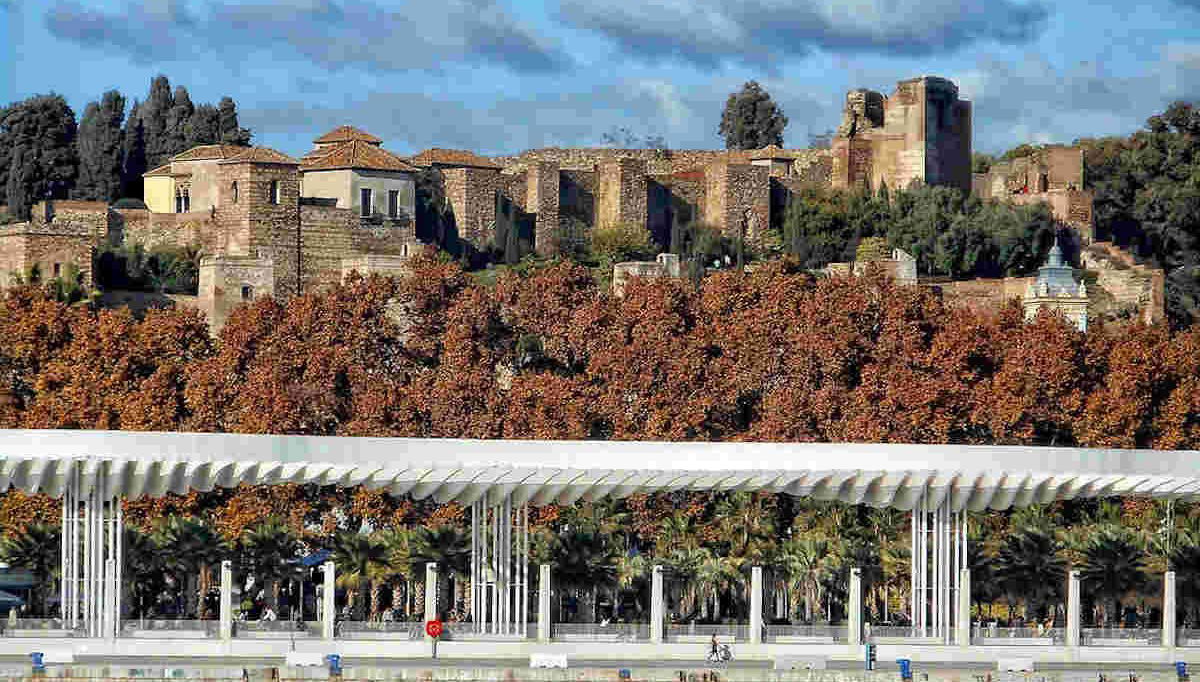 Vistas da Alcazaba de Málaga