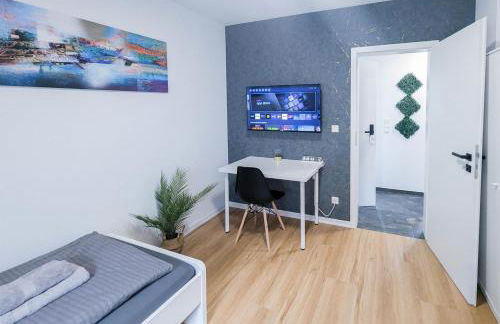 ALFA Stuttgart 3 Zimmer 6 Betten Apartment Wasen MercedesBenz MHP Arena l Bad I Küche l WIFI & SmartTV l 3BR & 6 Beds l Bathroom l Kitchen - Foto 16