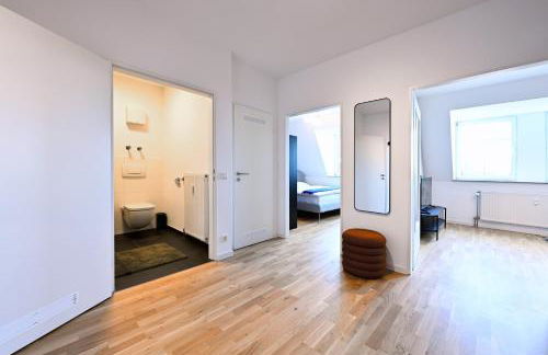 Rosengarten Apartments Fürth, Moderne Serviced Apartments in Citylage, ganze Ferienwohnung 50 m2, nahe Nürnberg, Metro, Sauna, Frühstück & Parkplatz - Foto 44