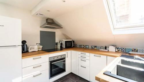 Le George V - Beau 2 chambres - Coeur de St Servan - Foto 5, stove, toaster