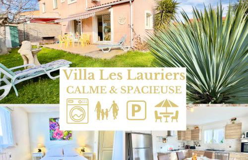 Villa Les Lauriers -3 Chambres, Climatisation, Terrasse, Jardin, BBQ & Plancha- SUDSEJOURCONCIERGERIE - Foto 1