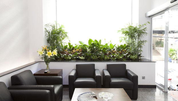 Zona de estar del vestíbulo