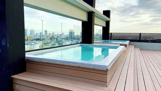 Piscina en la azotea