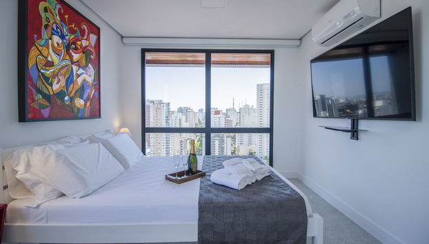 Duplex em Pinheiros com piscina e AC - Foto 5, Habitación