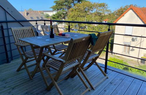 Barneville Plage appart cosy avec terrasse 150m de la mer - Foto 7