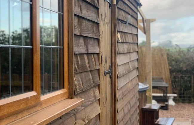 Cute and Cosy Shepard hut With Wood Fuel hot tub - Foto 25