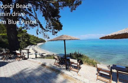 Blue Pastel-cliffside villa, shared pool, wild sandy beach nearby - Foto 34