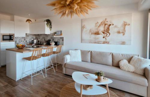 Sable & Pampas - Meublé de Tourisme 5 étoiles - Vue Panoramique & Terrasse - Climatisation - Plage à 200m - Foto 1