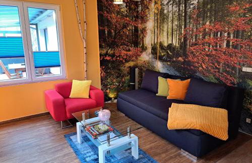 Ferienhaus Rehblick - direkt in der Natur, mit Lesezimmer und zwei Terrassen - Foto 4