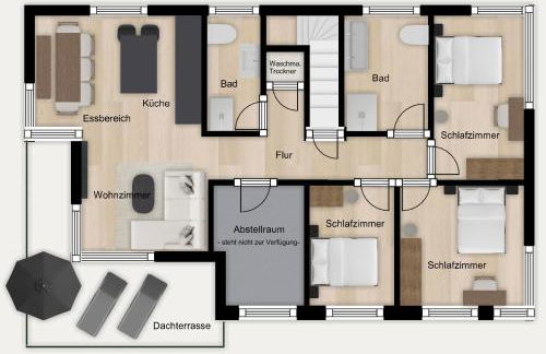 Berglinien am Chiemsee I Exklusive Ferienwohnung mit bis zu 3 Schlafzimmern 2 Bädern und Alpenblick - Photo 22