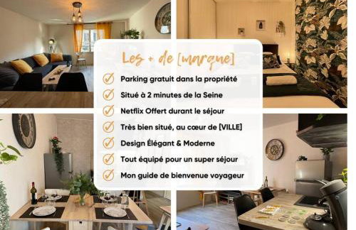 Rouen Seine - Magnifique appart - Parking gratuit - Foto 16