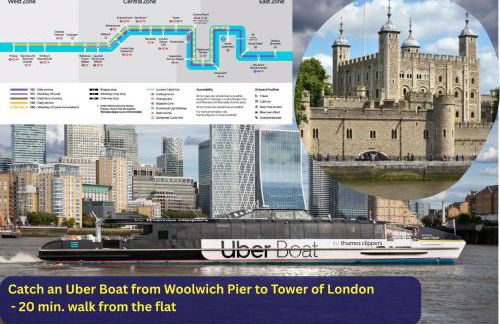 Stylish 2-Bed Flat in Woolwich, Central London - Foto 41