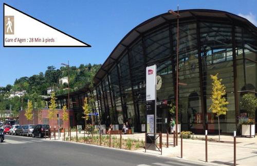 Douce Escale - Agen sud, T2, RDJ, clim réversible, proche ENAP - Foto 25