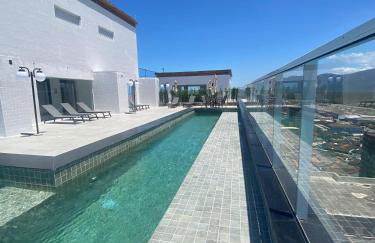 Priority Apartamento perto da praia em Praia Grande, Wifi, Garagem e Vista - Foto 15