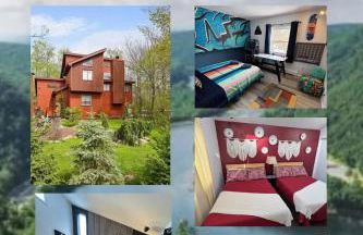 Bool Bear Lodge a pet friendly Pocono Vacation Home with Fireplace, BBQ and more - Foto 41