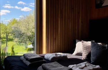 Stodoła Na Kresach - widokowy domek drewniany, całoroczny JACUZZI & SAUNA - Foto 3