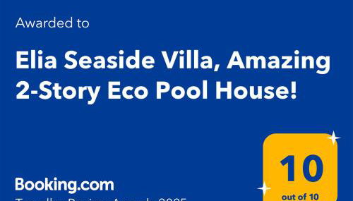 Elia Seaside Villa, Amazing 2-Story Eco Pool House! - Foto 2
