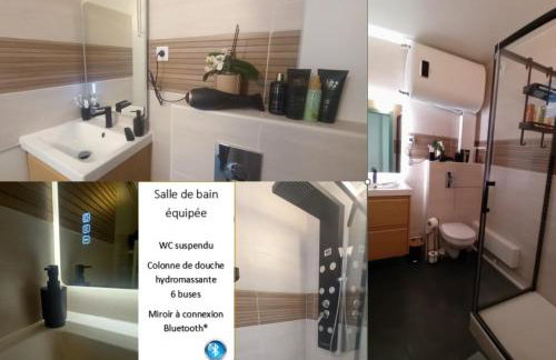 STUDIO NEUF PARKING SECURISE Direct CDG et PARIS CENTRE Parc expo Villepinte & Arena Grand Paris - Foto 5