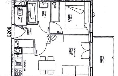 Appartement 2/4 pers, Résidence 4* Les Hauts de Valmeinier, Centre station - Foto 13