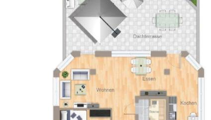 Im Herzen von Wiesdorf- Blick auf das BAYER-KREUZ -Appartement mit 2 Schlafzimmern & 3 Betten-für 4 Personen -Zentral gelegen - Friedrich Ebert Platz 5a , 4te Etage -kein Aufzug -Lift- Dachterrasse und Sauna - Kaution Pflicht - - Foto 5