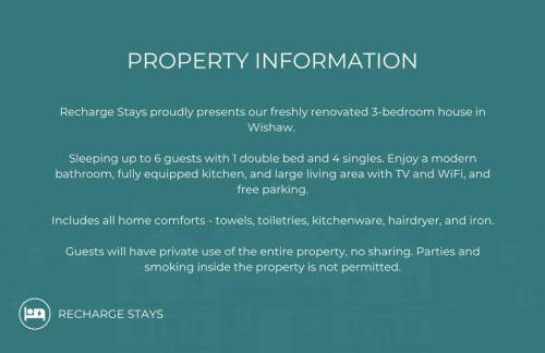 Free Parking - Central - Sleeps 6 - 3 Bedrooms - Foto 17