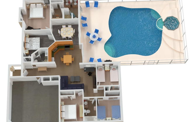 Large Pool With Jacuzzi, Near the Disney Attractions!! - Foto 36