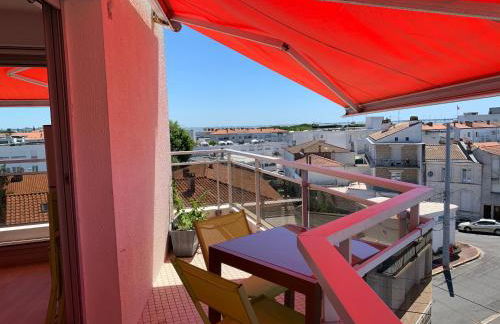 Appt 4 pers, centre-ville tout à pieds, plage 300m, aperçu mer, très calme parking privé, possibilité garage et location vélos électriques - Foto 5