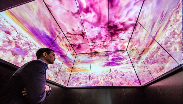 Techo del observatorio de Seoul Sky