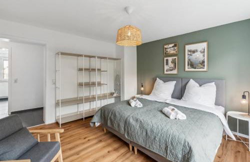 Modernes 6-Betten-Apartment mit Balkon und Parkplatz - zentrale Lage - Foto 14