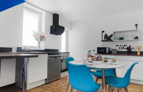 Maison plein pied Béthune avec place de parking, jardin clos et terrasse exterieure, quartier calme proche centre proche gare, capacité 4 personnes - Foto 9