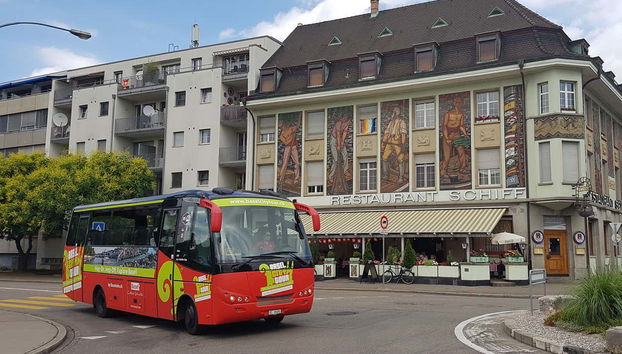 Exploring Basel on the sightseeing bus
