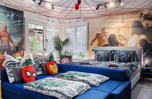 EDLER WOHNRAUM Disney Marvel Studio mit Balkon, Boxspringbett, Kaffeevollautomat, Lift & Parkplatz - Foto 15