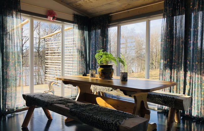 Liljekonvalj Cottage Overlooking the River Sauna - Foto 6