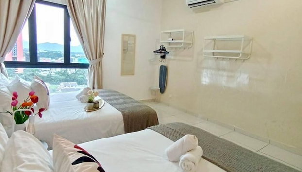 Skyline Suites l The Horizon Ipoh by Grab A Stay l 1-8pax - Foto 3, Quarto