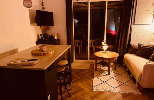 Résidence Le SUNSET Marseillan-plage, entre mer et lagune de Thau, étape vélo, famille, couple, VRP, toutou admis, jardin, parking privé gratuit, vélos, Clim, WIFI fibre gratuite, commodités, plage et piste cyclable à proximité, 6 couchages nous contacter - Foto 2