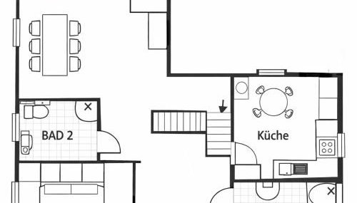 Ferienwohnung Rosengarten mit Meerblick - Foto 2