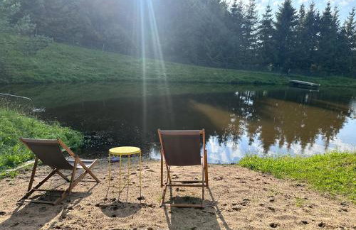 Żywiołowo - domki w stylu stodoły z placem zabaw i stawem - ZIEMIA - Foto 15