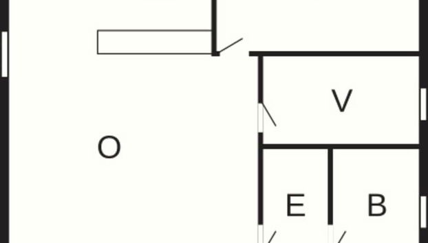 Cozy Holiday Home in Erslev near Ocean - Foto 2, Grundriss