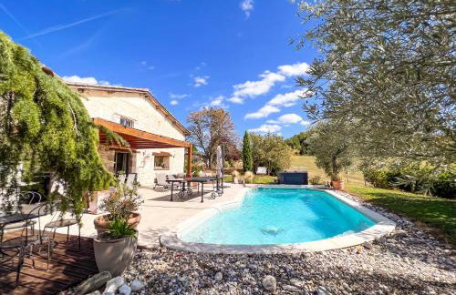 Casa Guillarmou - Évasion Enchantée avec Piscine Chauffée, Spa & Clim - Vue Exceptionnelle - Foto 19