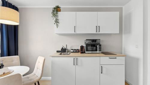 Stylisches 2-Zimmer Ambient Apartment in Alsternähe mit Kingsize-Bett & Schlafsofa - Foto 3, stove, toaster