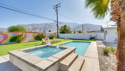 Outdoor Oasis with Pool Pink Palm Springs Paradise! - Foto 1