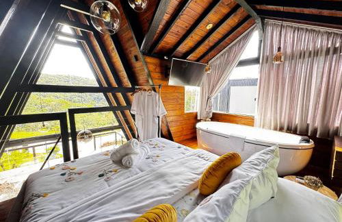 Chalé na Natureza | Hidro | Lareira | Wi-Fi - Foto 13