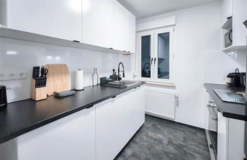 ALFA Stuttgart Apartment 4 Zimmer 4BR TV WIFI WM nahe Wasen & Daimler l 7Beds I 8 people I Kitchen l Bathroom l Eigene Küche und Bad AS125A2 - Foto 4