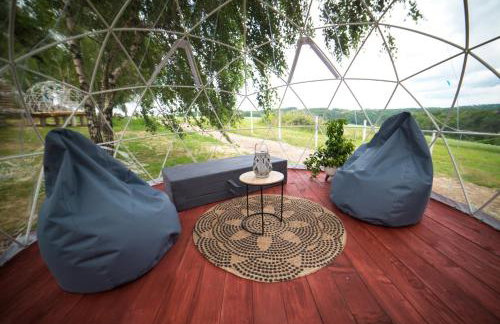 JURA GLAMP luksusowe całoroczne domki na wyłączność KOPUŁY IGLOO taras ogród - Foto 21