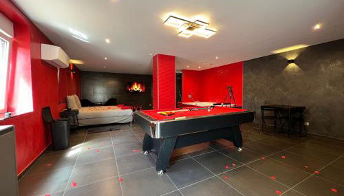 Le Confiden'spa Loft 55m2 Jacuzzi - Billard - Cheminée - Terrasse - Foto 4